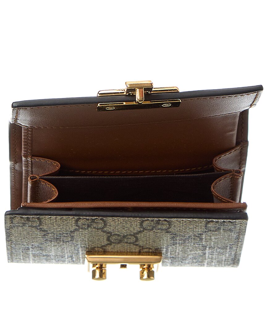 Gucci Gg Supreme Canvas & Leather Card Case – Bluefly