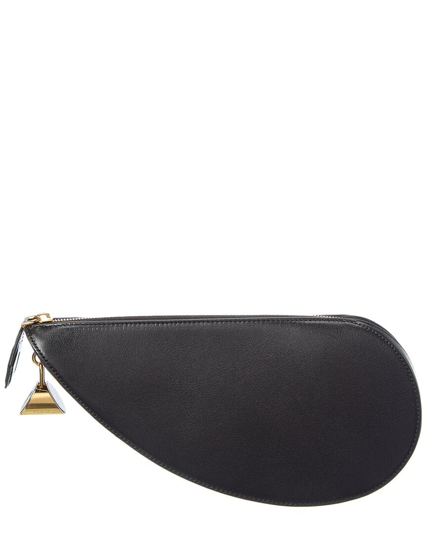 Alaia Le Demi Coeur Leather Clutch