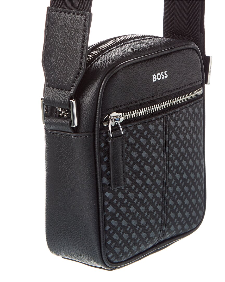 Hugo Boss Zair Zip Leather Crossbody