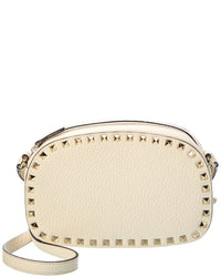 Valentino Rockstud Grainy Leather Camera Bag