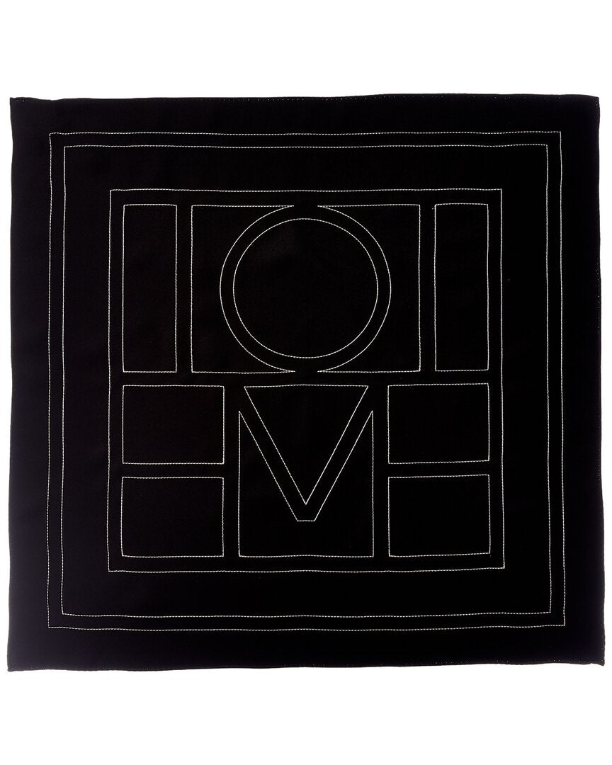 TOTEME Toteme Embroidered Monogram Silk Scarf