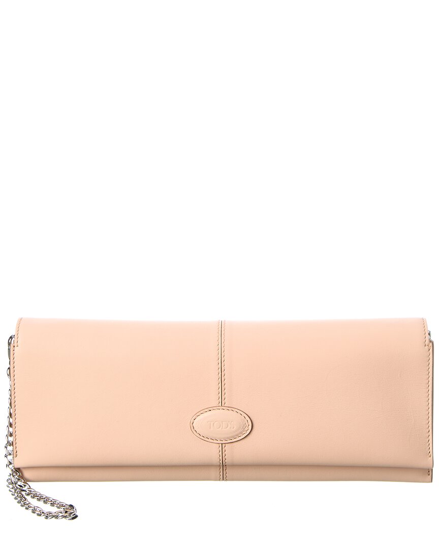 TOD's Tod’S Logo Leather Wallet On Chain, Pink