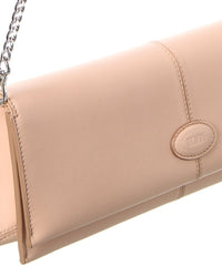 TOD's Tod’S Logo Leather Wallet On Chain, Pink
