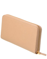Valentino Valentino Vlogo Leather Zip Around Wallet