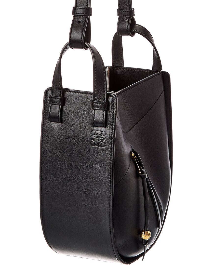 Loewe Loewe Hammock Slice Leather Hobo Bag