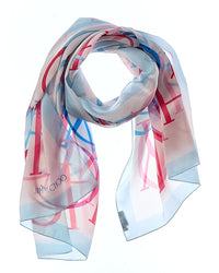 Jimmy Choo Jimmy Choo Logo Silk Scarf