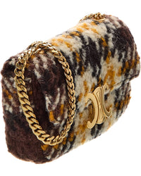Celine Triomphe Shearling Shoulder Bag