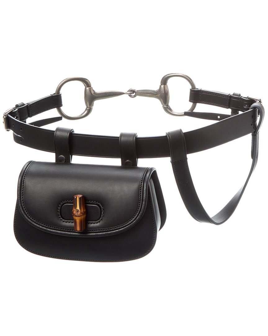 Gucci Bamboo Leather Belt Bag