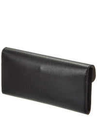 Toteme T-Lock Fold-Over Leather Continental Wallet