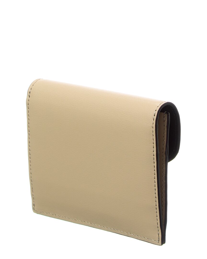 Toteme T Lock Fold-Over Small Leather Card Case