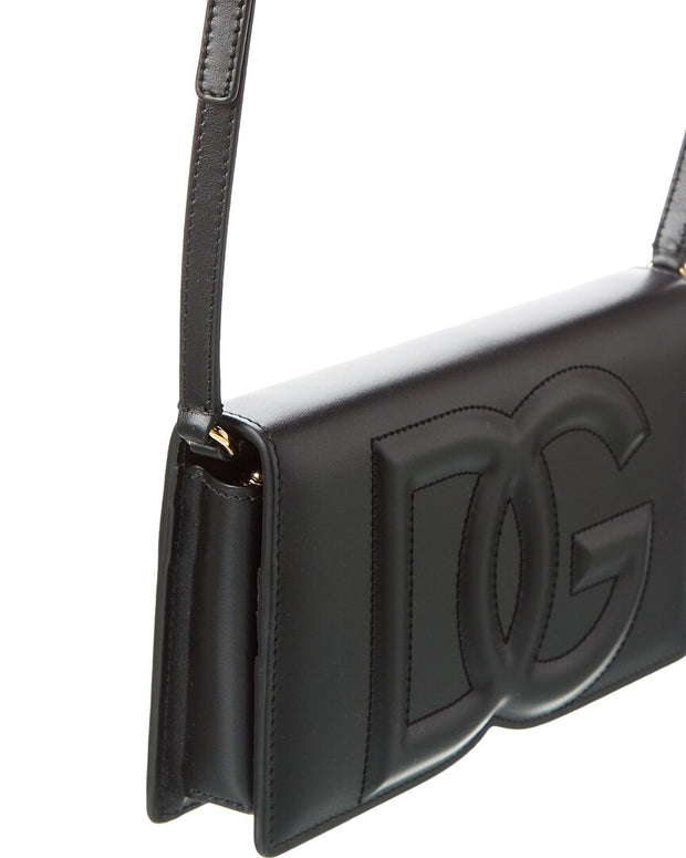 Dolce & Gabbana Dg Logo Leather Phone Bag