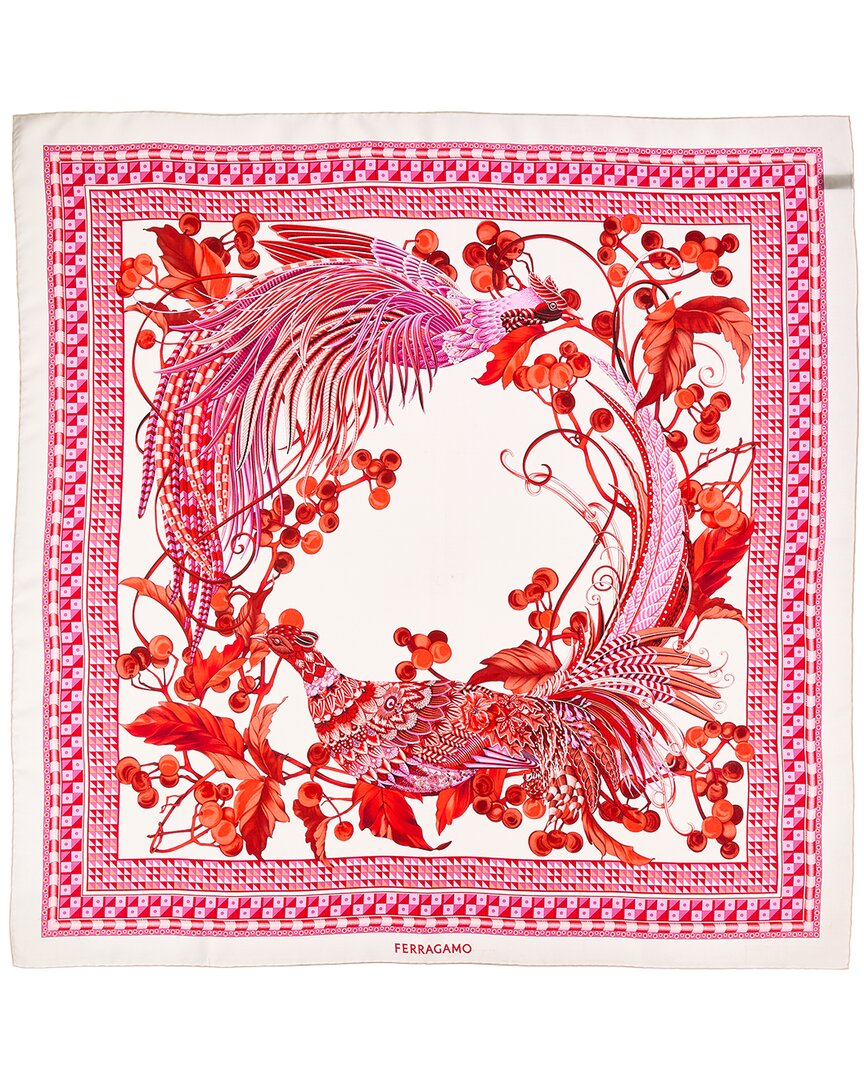 Ferragamo Animal Print Silk Scarf