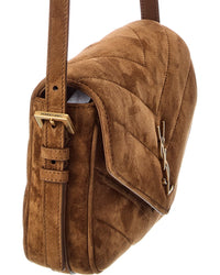 Saint Laurent Loulou Suede Shoulder Bag