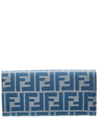 Fendi Ff Diamonds Ff Jacquard & Leather Wallet On Chain