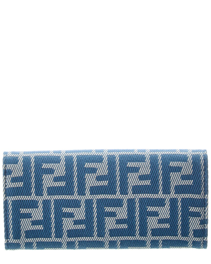 Fendi Ff Diamonds Ff Jacquard & Leather Wallet On Chain