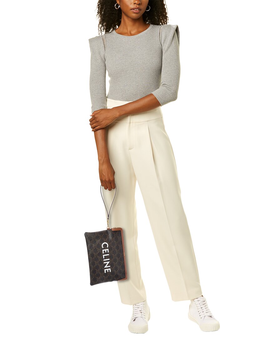 Celine Small Triomphe Canvas & Leather Pouch – Bluefly