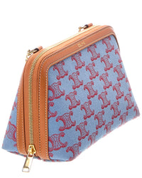 CELINE Celine Canvas Crossbody