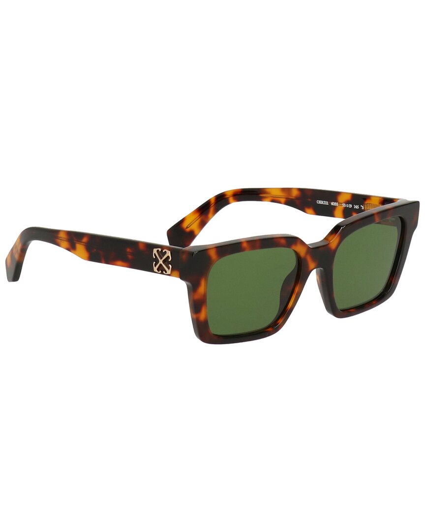 Off-White™ Unisex Branson 53Mm Sunglasses Havana Green