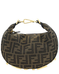 FENDI Fendi Ff Jacquard Hobo Bag