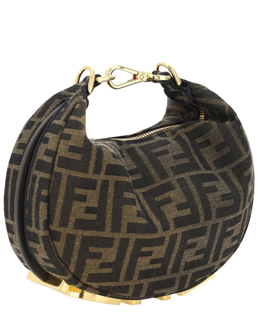 FENDI Fendi Ff Jacquard Hobo Bag