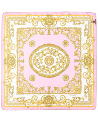 Versace Barocco Print Silk Scarf