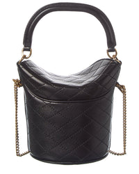 Saint Laurent Gaby Leather Cosmetic Case