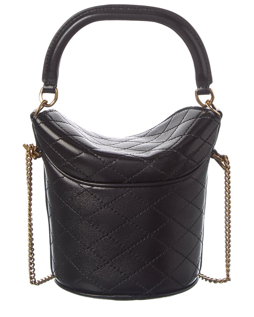 Saint Laurent Gaby Leather Cosmetic Case