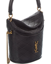 Saint Laurent Gaby Leather Cosmetic Case