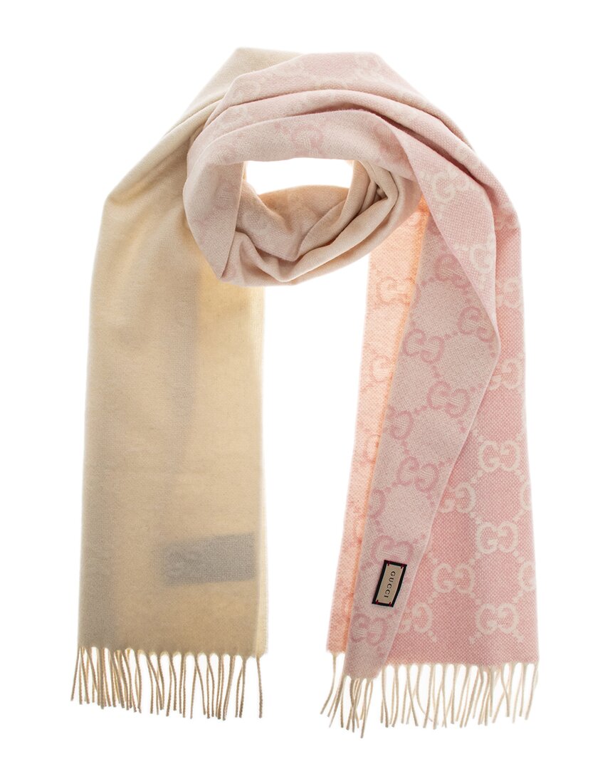 Gucci Cashmere Scarf Pink