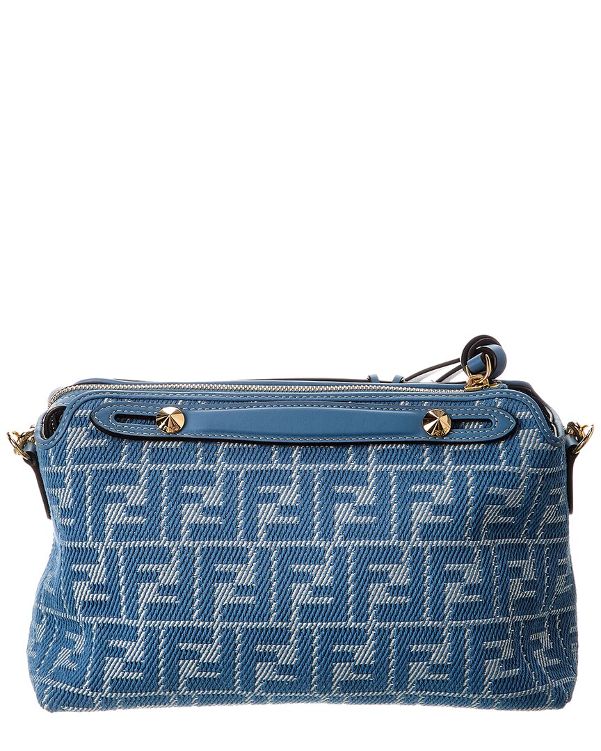 FENDI Fendi By The Way Selleria Medium Ff Jacquard & Leather Shoulder Bag