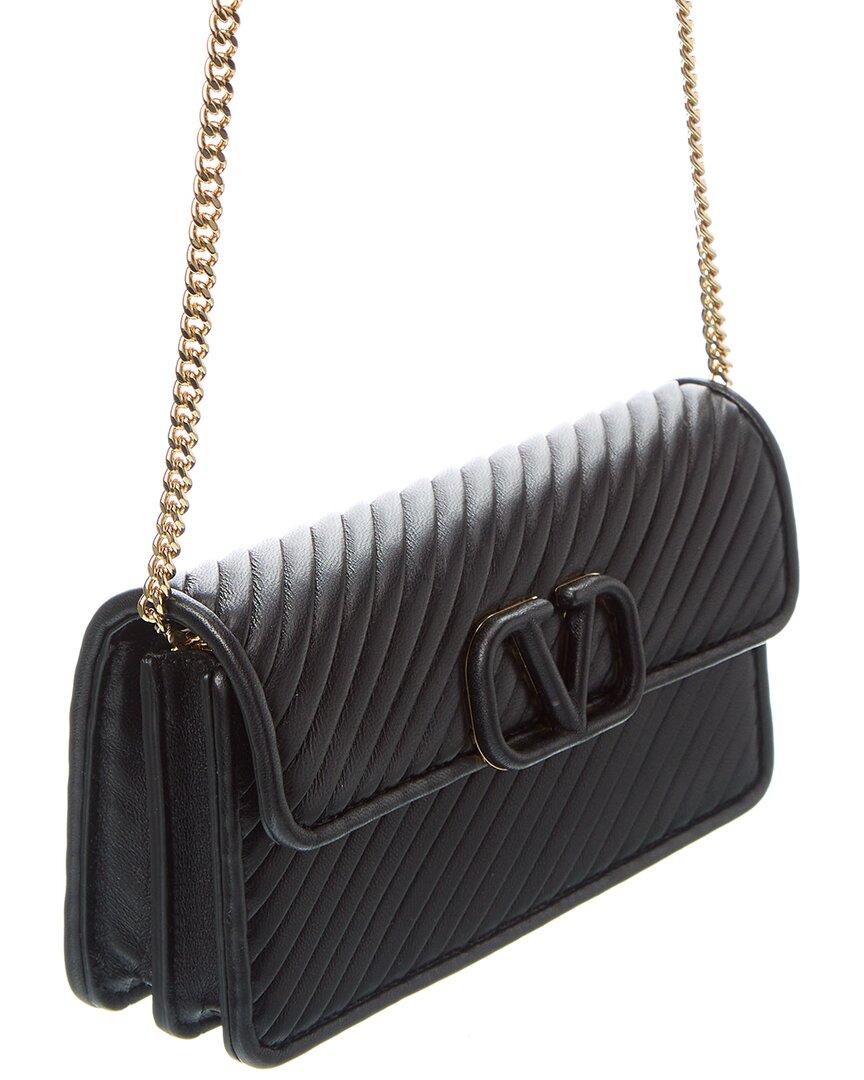 Valentino Valentino Vlogo Signature Leather Wallet On Chain