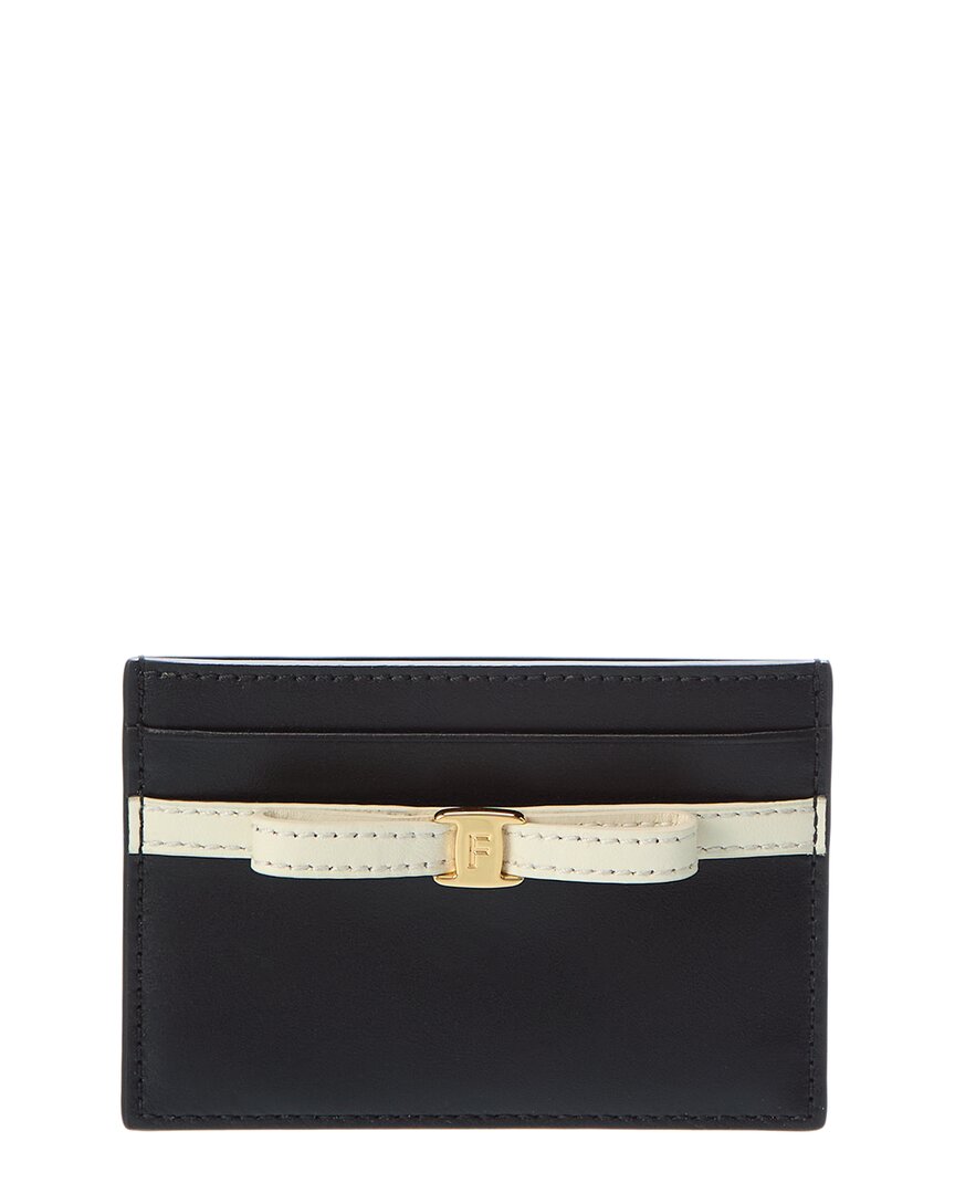 Ferragamo Ferragamo Bow Leather Card Case