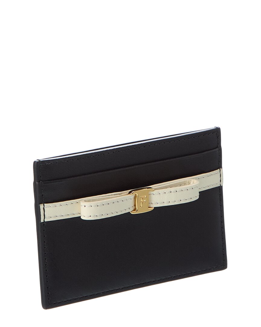 Ferragamo Ferragamo Bow Leather Card Case