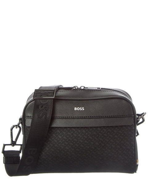 Hugo Boss Zair Mp Squared Leather Crossbody – Bluefly