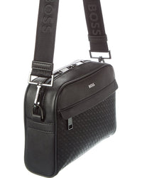 Hugo Boss Zair Mp Squared Leather Crossbody