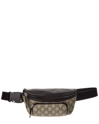 Gucci Gucci Large Gg Supreme Canvas & Leather Belt Bag