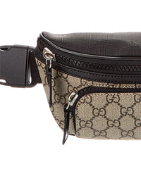 Gucci Gucci Large Gg Supreme Canvas & Leather Belt Bag