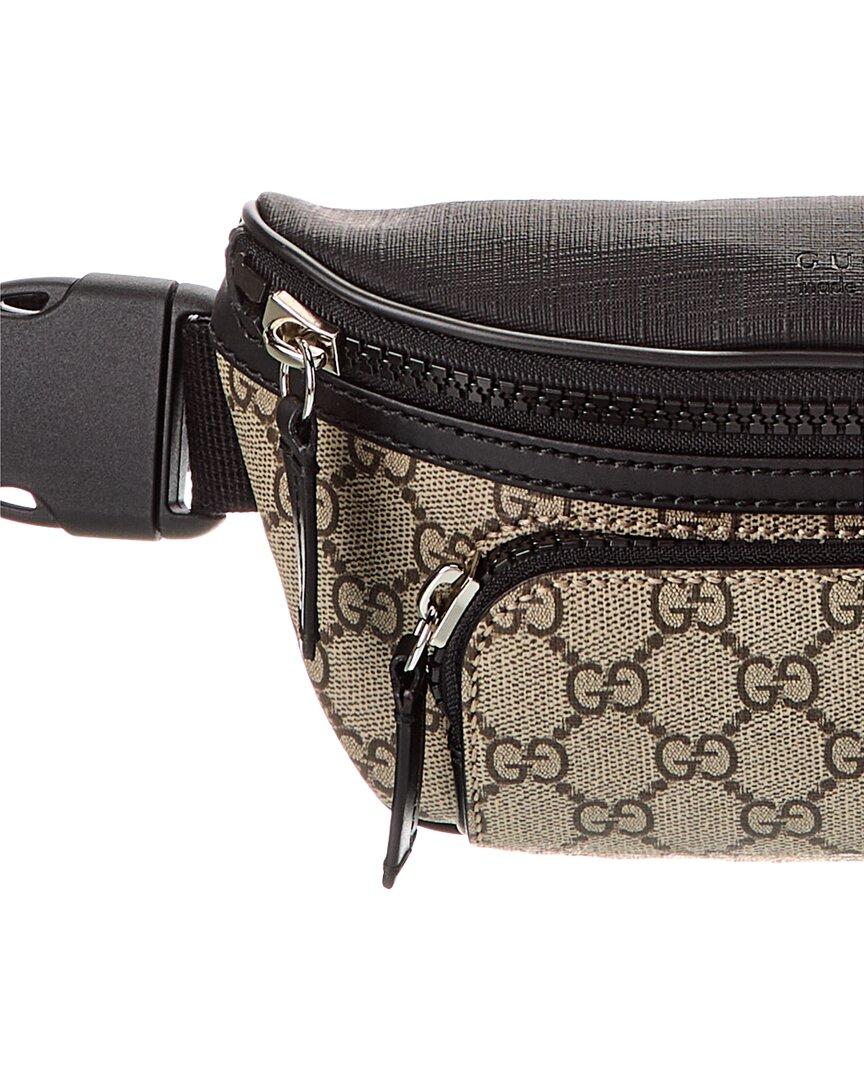 Gucci Gucci Large Gg Supreme Canvas & Leather Belt Bag