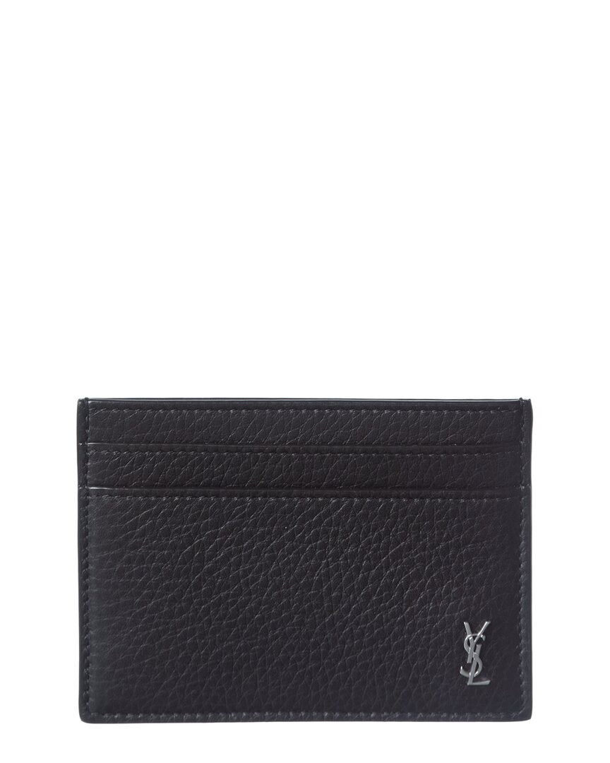 Saint Laurent Saint Laurent Cassandre Leather Card Case