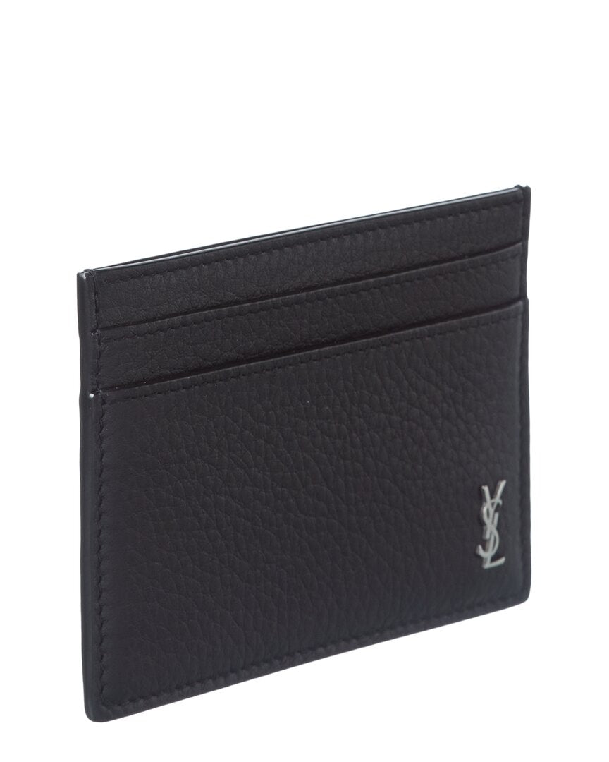 Saint Laurent Saint Laurent Cassandre Leather Card Case