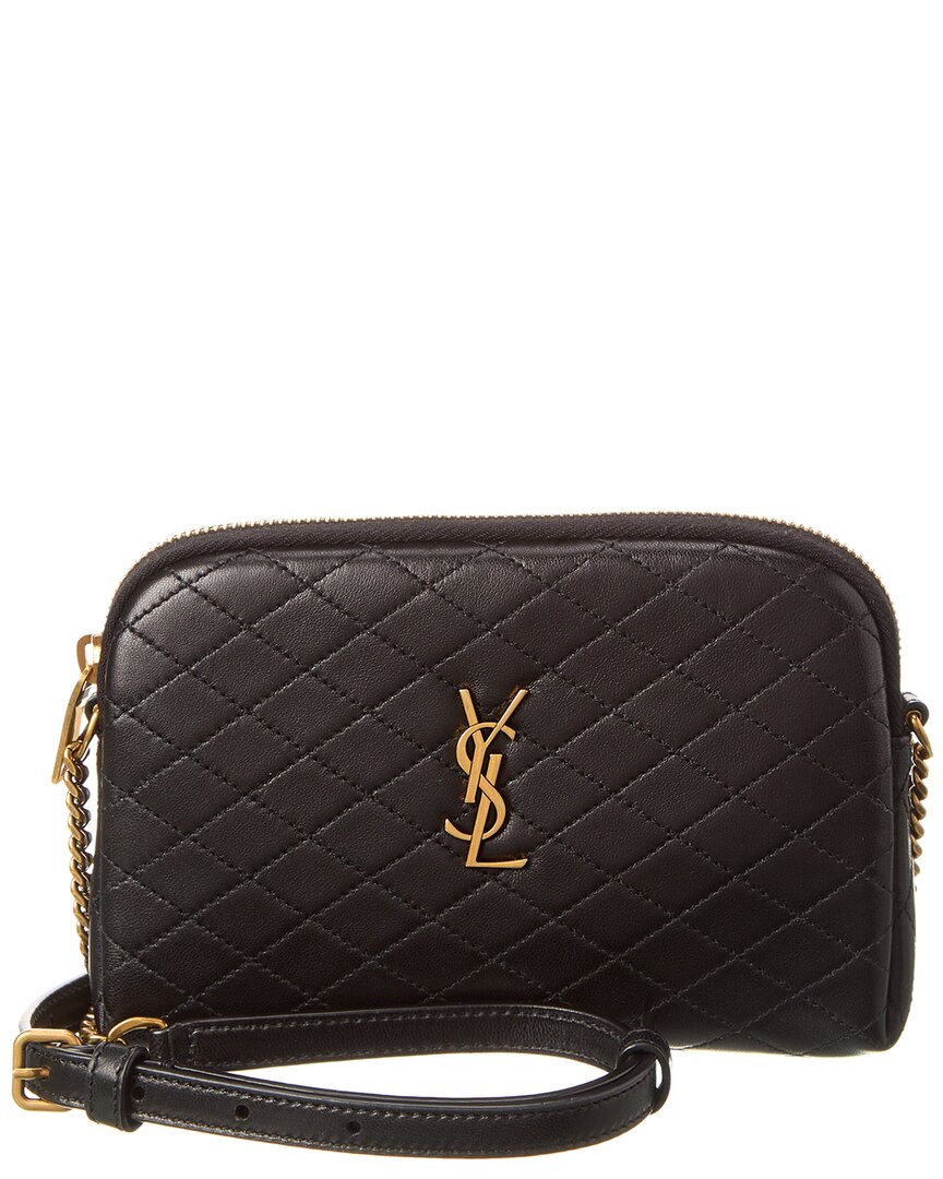 Saint Laurent Saint Laurent Gaby Zipped Quilted Leather Crossbody