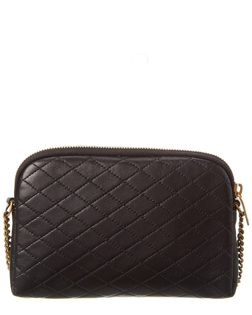 Saint Laurent Saint Laurent Gaby Zipped Quilted Leather Crossbody