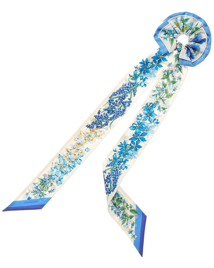Ferragamo Salvatore Ferragamo Logo Silk Scarf