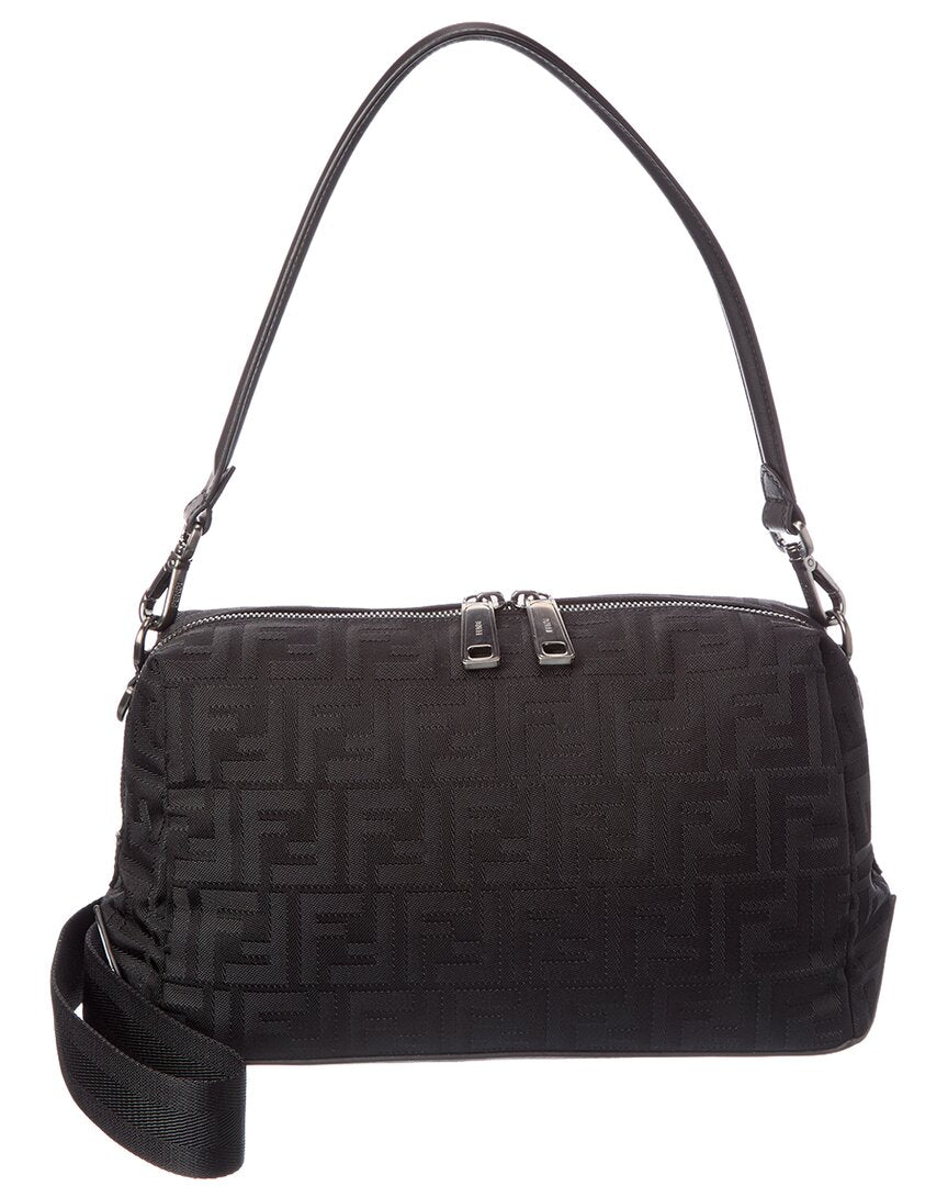 FENDI Fendi Ff Squared Lui Medium Canvas Crossbody