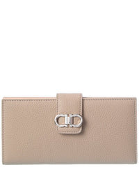 Ferragamo Ferragamo Double Gancini Leather Wallet