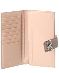 Ferragamo Ferragamo Double Gancini Leather Wallet