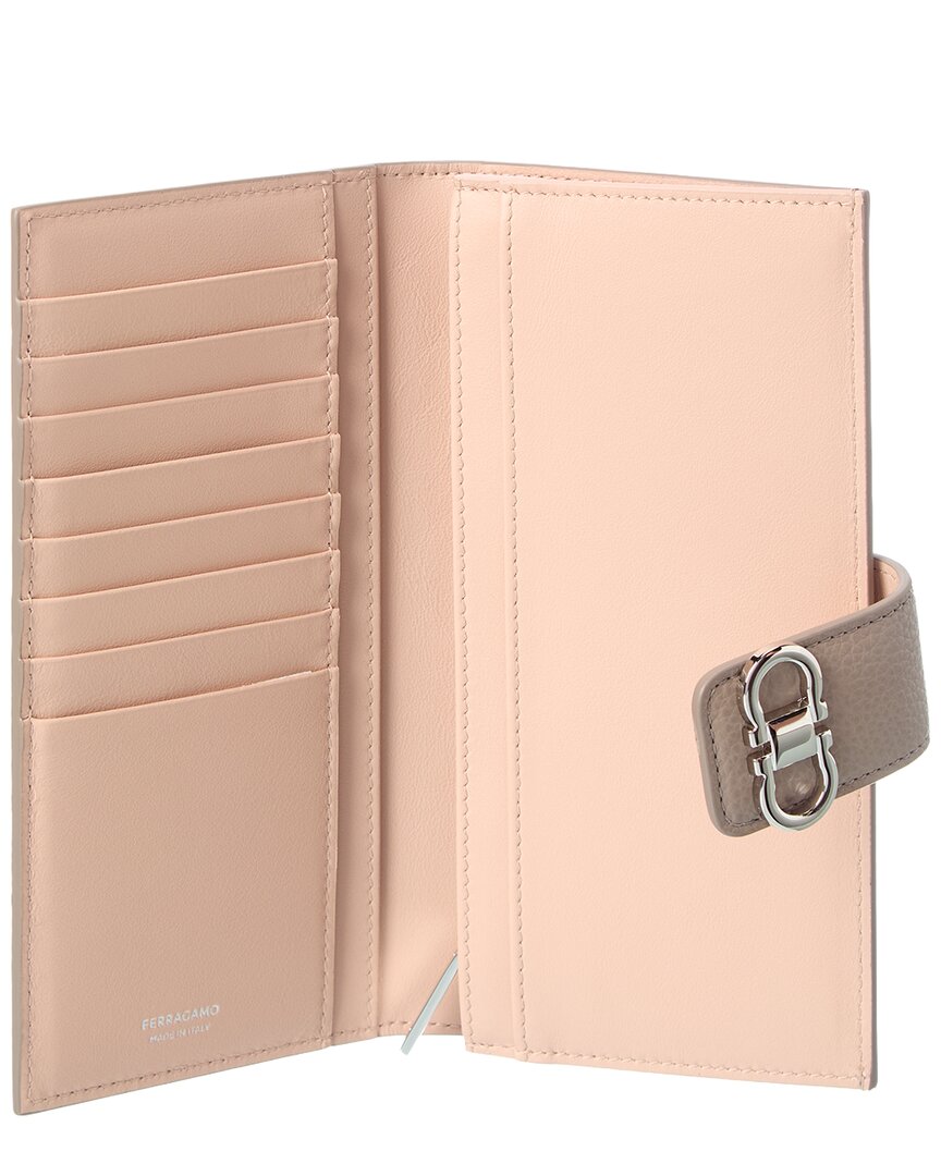 Ferragamo Ferragamo Double Gancini Leather Wallet