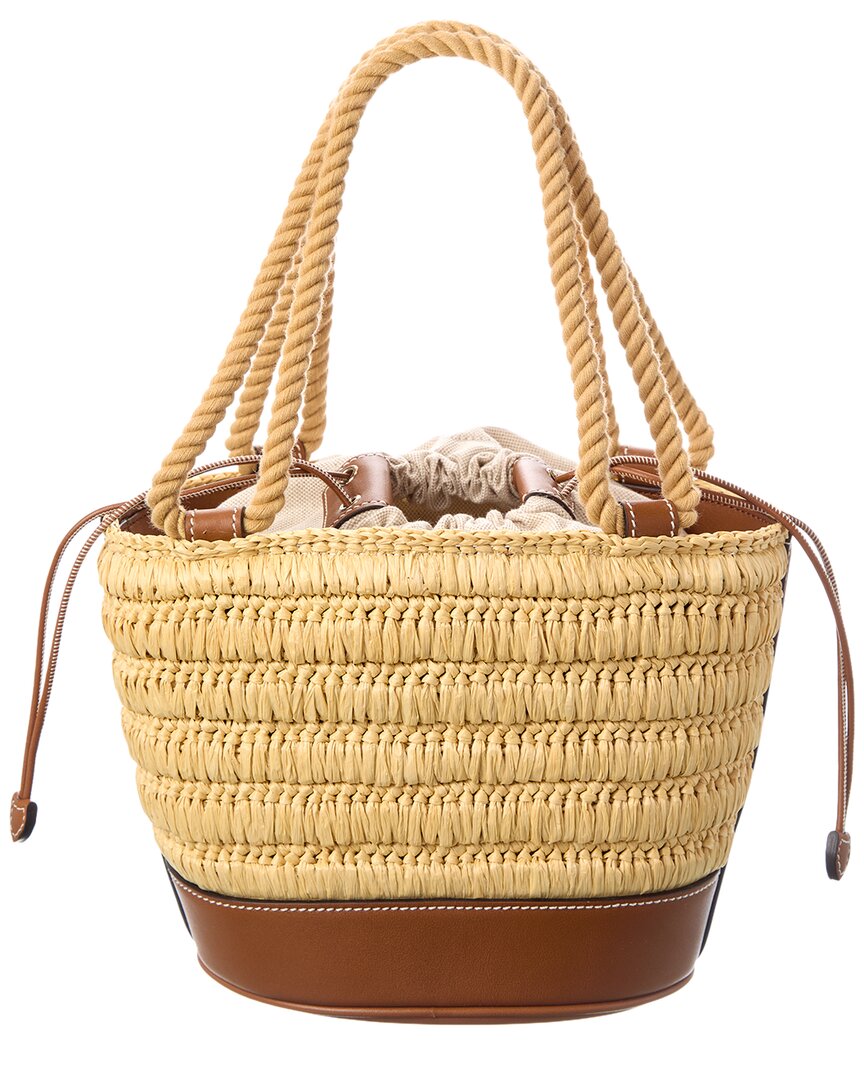 Gucci Gg Mini Leather-Trim Bucket Bag
