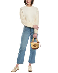Gucci Gg Mini Leather-Trim Bucket Bag