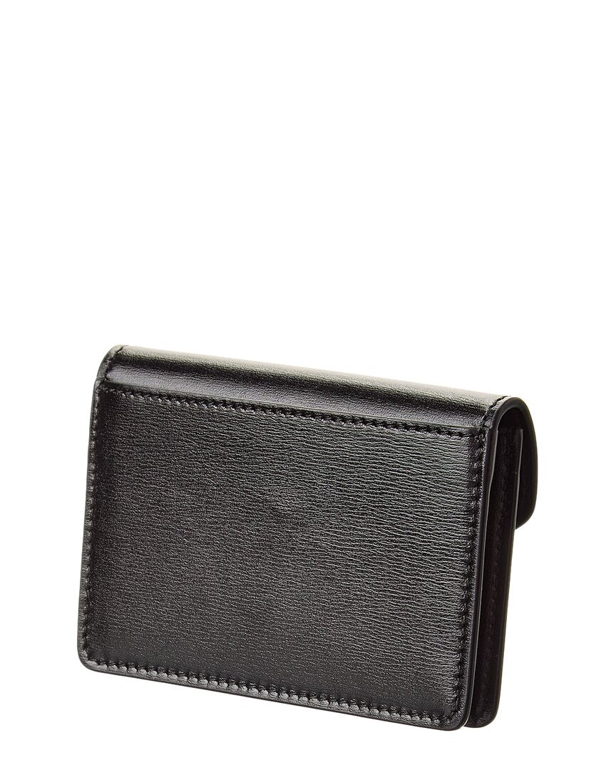 Ferragamo Fiamma Leather Card Holder
